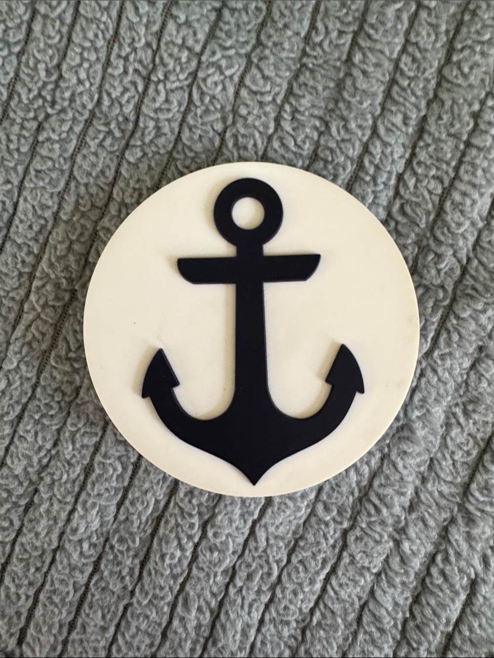 BOGG BAG White & Blue Anchor Bag Charm